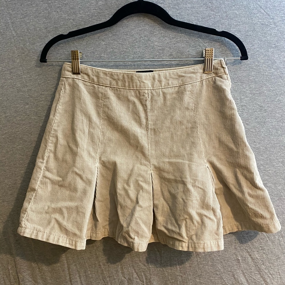 Urban Outfiters cream mini skirt